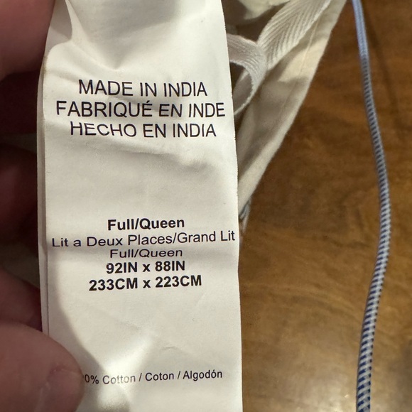 Pottery Barn Selena Block Print Kalamkari F/Q Duvet & 3 Shams Full Queen - Picture 6 of 8